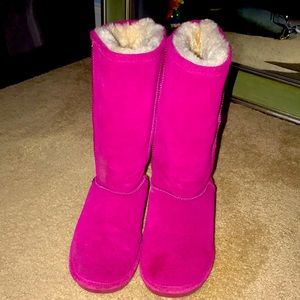 Pink boots!